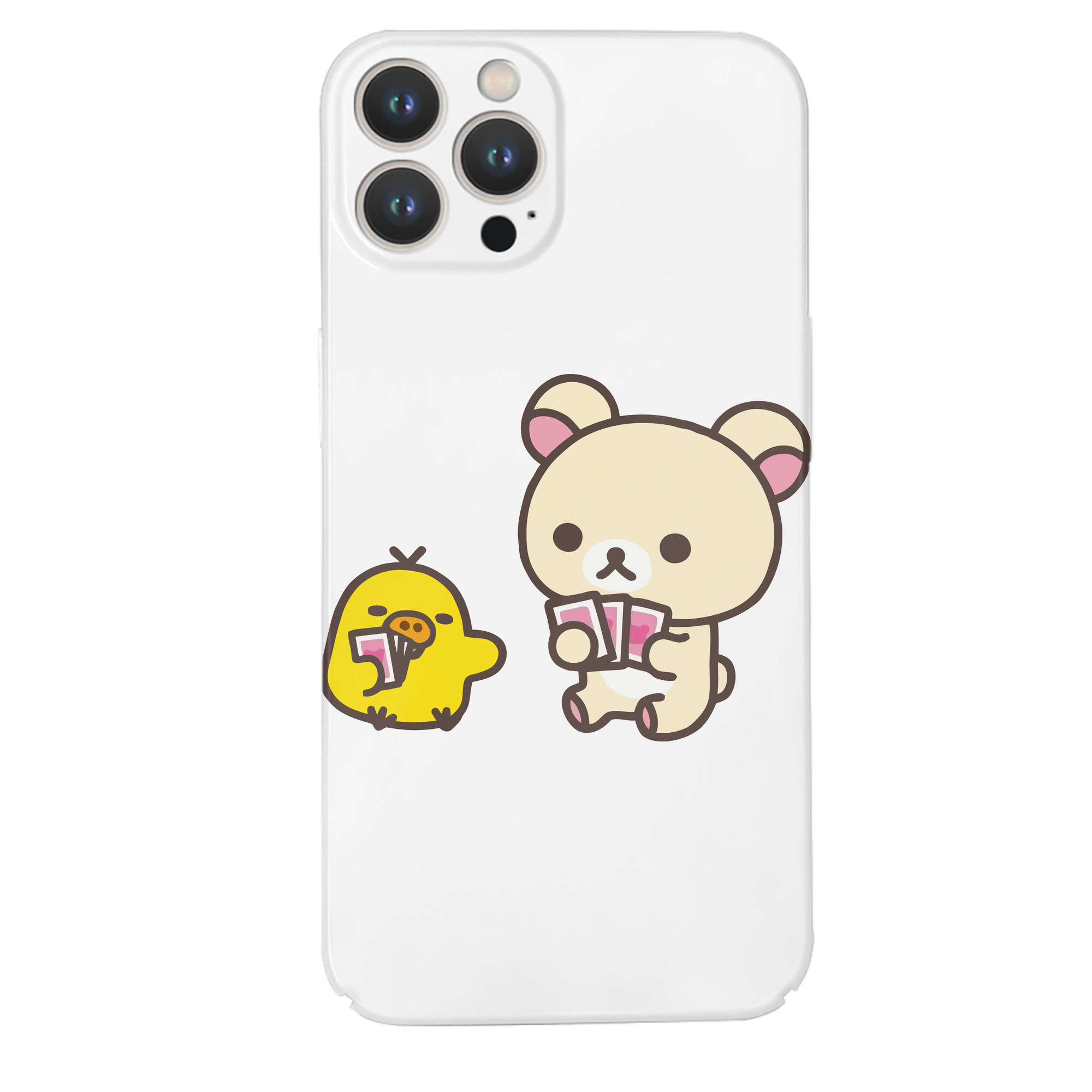 （画像用） リラックマ リラックマ キイロイトリ Rilakkuma Korilakkuma Kiiroitori 【iPhone 14シリーズ対応】ハードケース